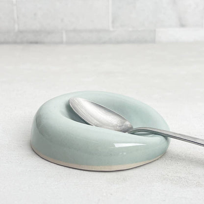Coffee Spoon Rest Ceramic- Blue