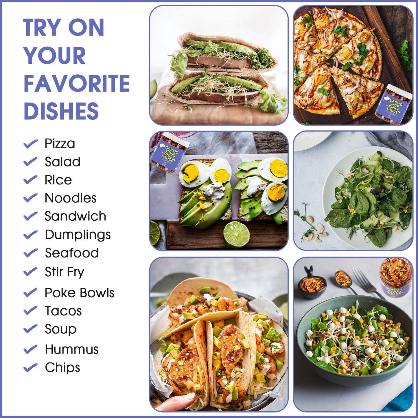 100% All-Natural Original Garlic Chip Chili Sauce -Topping !