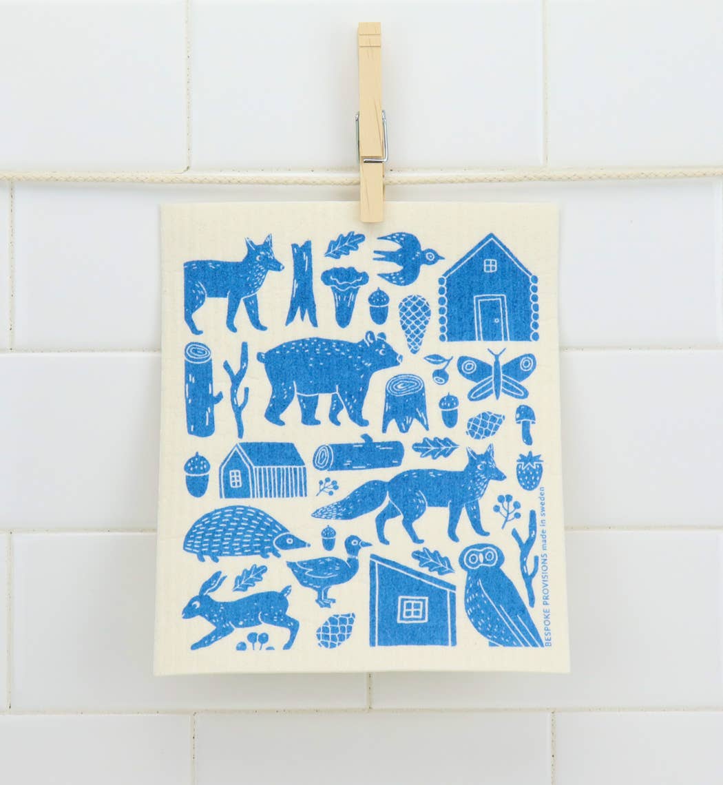 Woodland Swedish Dishcloth - Reusable Sponge Cloths