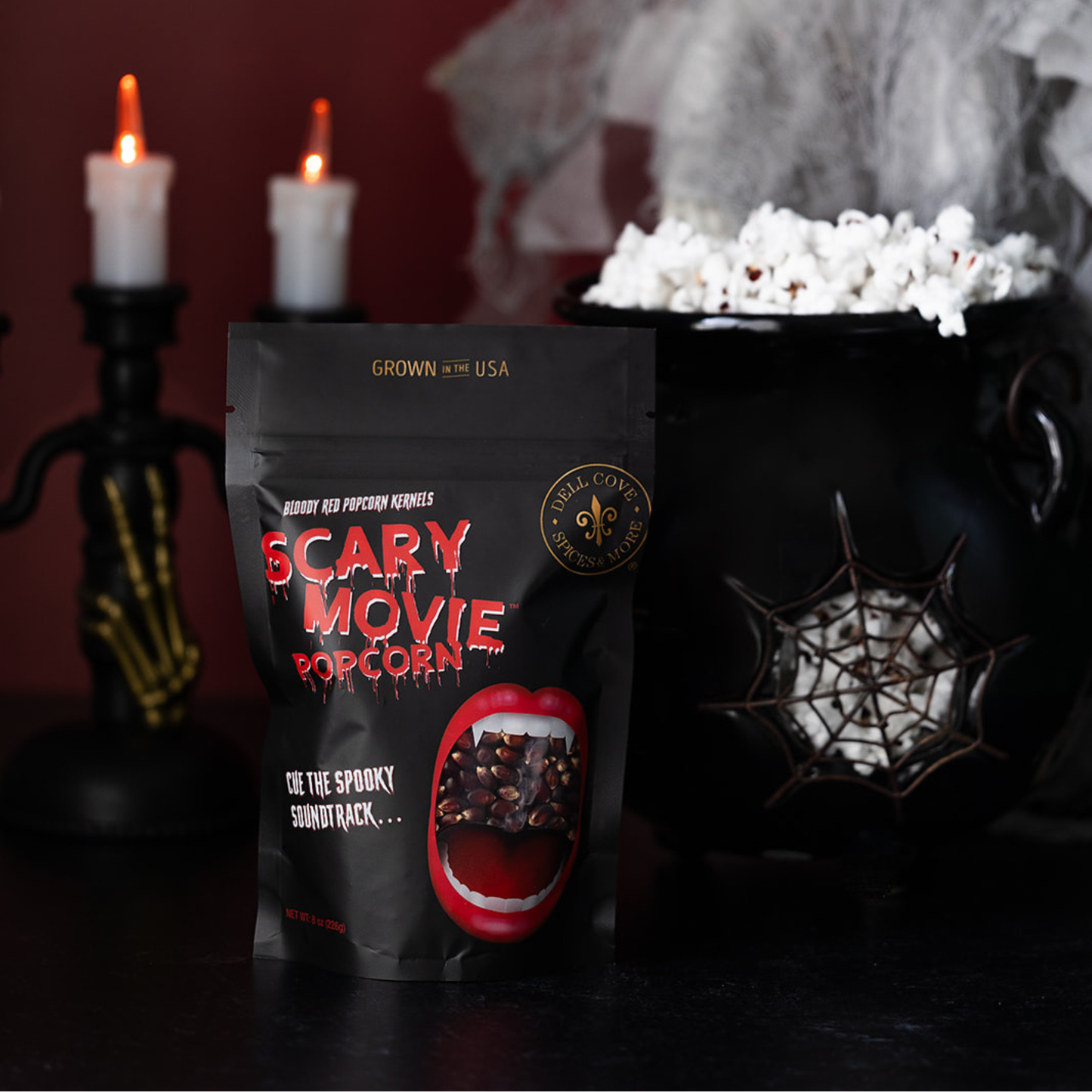 Scary Movie Popcorn Kernels | Bloody Red Halloween Popcorn