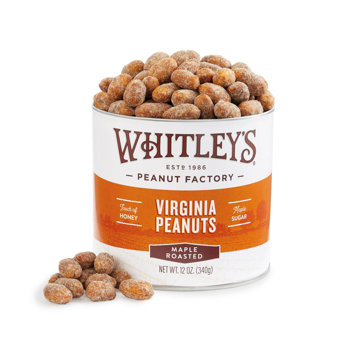 Maple Roasted Virginia Peanuts 12 oz.