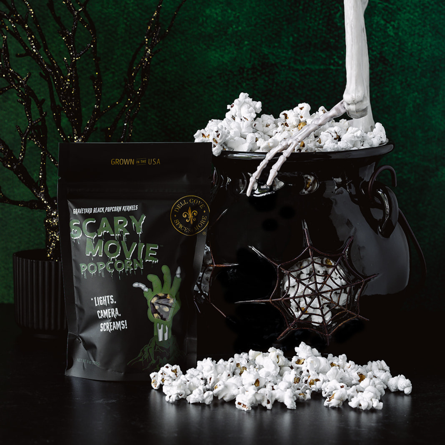 Scary Movie® Popcorn | Graveyard Black Halloween Popcorn