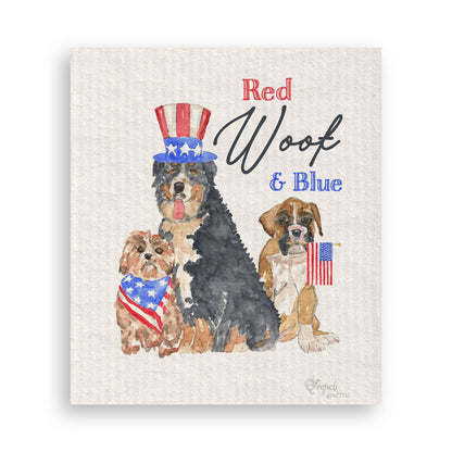 Red Woof and Blue: Dishtowel / Remove Words / -