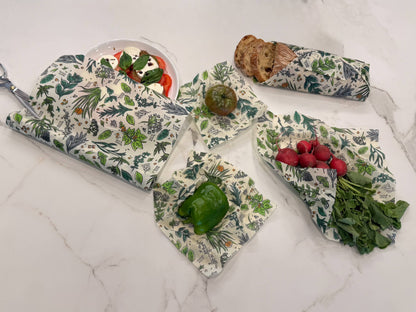 Bees Wrap Reusable Beeswax Food Wrap Roll - Herb Garden