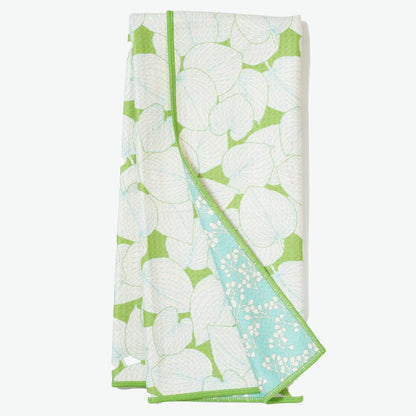 Anywhere Towel Reversible - JD Garden Tile: Wave