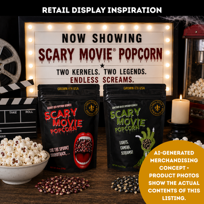 Scary Movie® Popcorn | Graveyard Black Halloween Popcorn