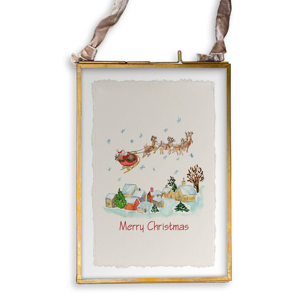 Santa's On His Way: Dishtowel / Keep Words / -
