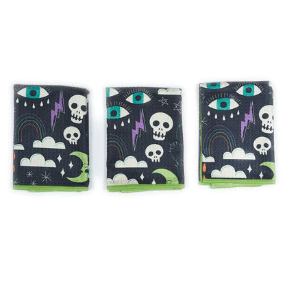 Mighty Mini Towel (Set of 3) Reversible - HJ Eye Spy: Black