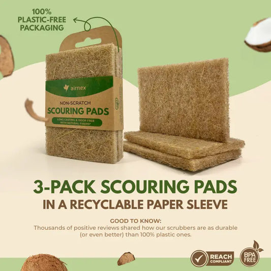 Eco Friendly Coconut Sponges - 3 Pack