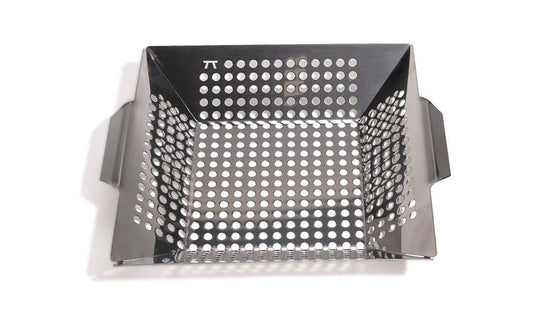 Outset Square Grill Wok, Stainless Steel, 12" x 12"