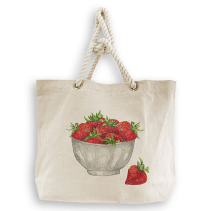 Strawberry Bowl: Dishtowel / -
