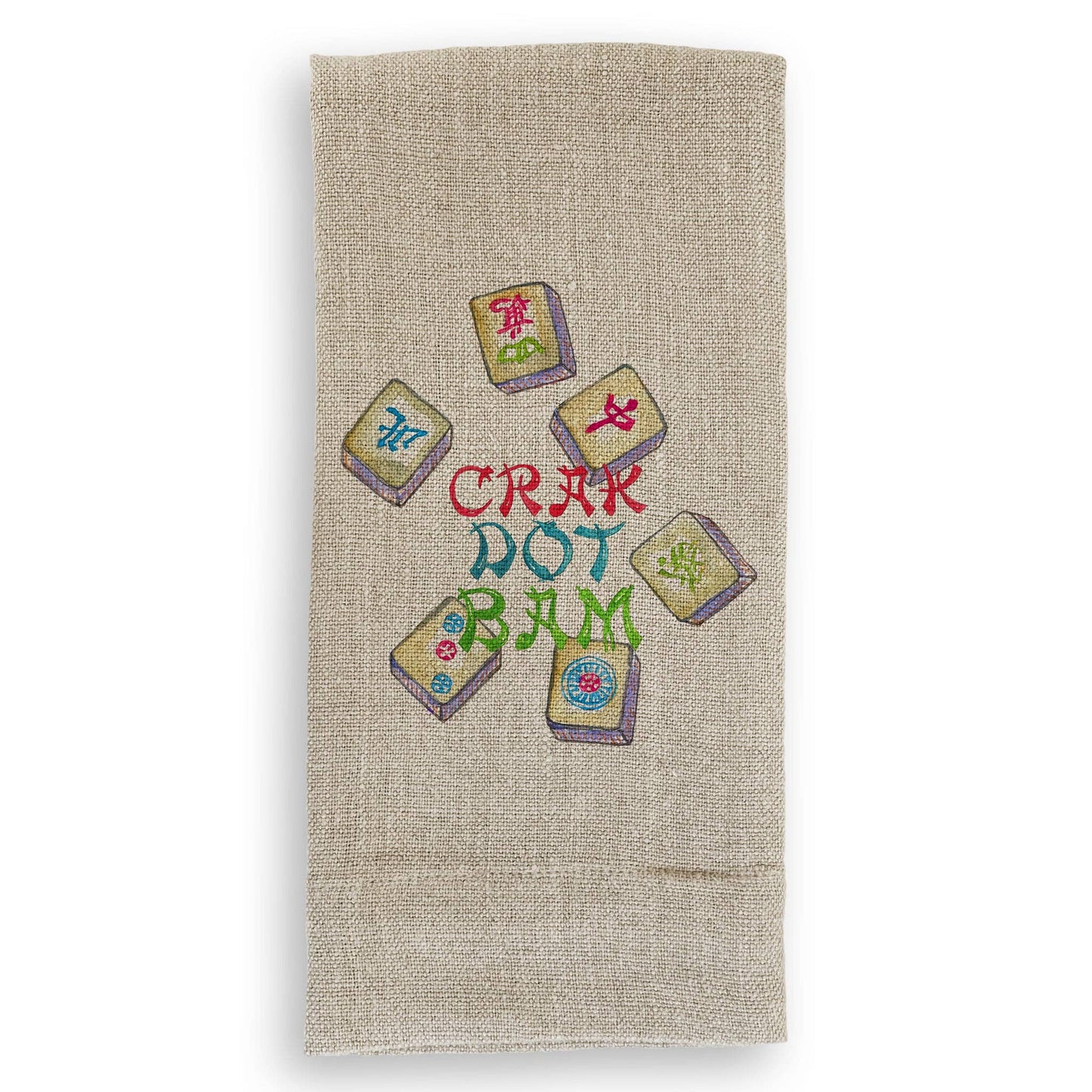 Colorful Mahjong Tiles: Dishtowel / -