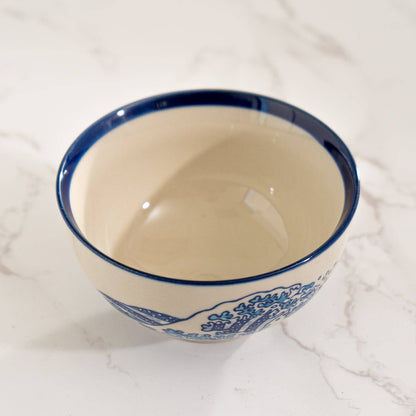 Great Wave Porcelain Rice Bowl – 4.5 in. Round, 10 oz