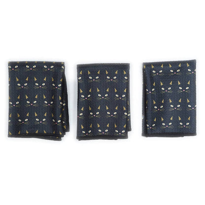 Mighty Mini Towel (Set of 3) Reversible - HJ Black Cat: Olive