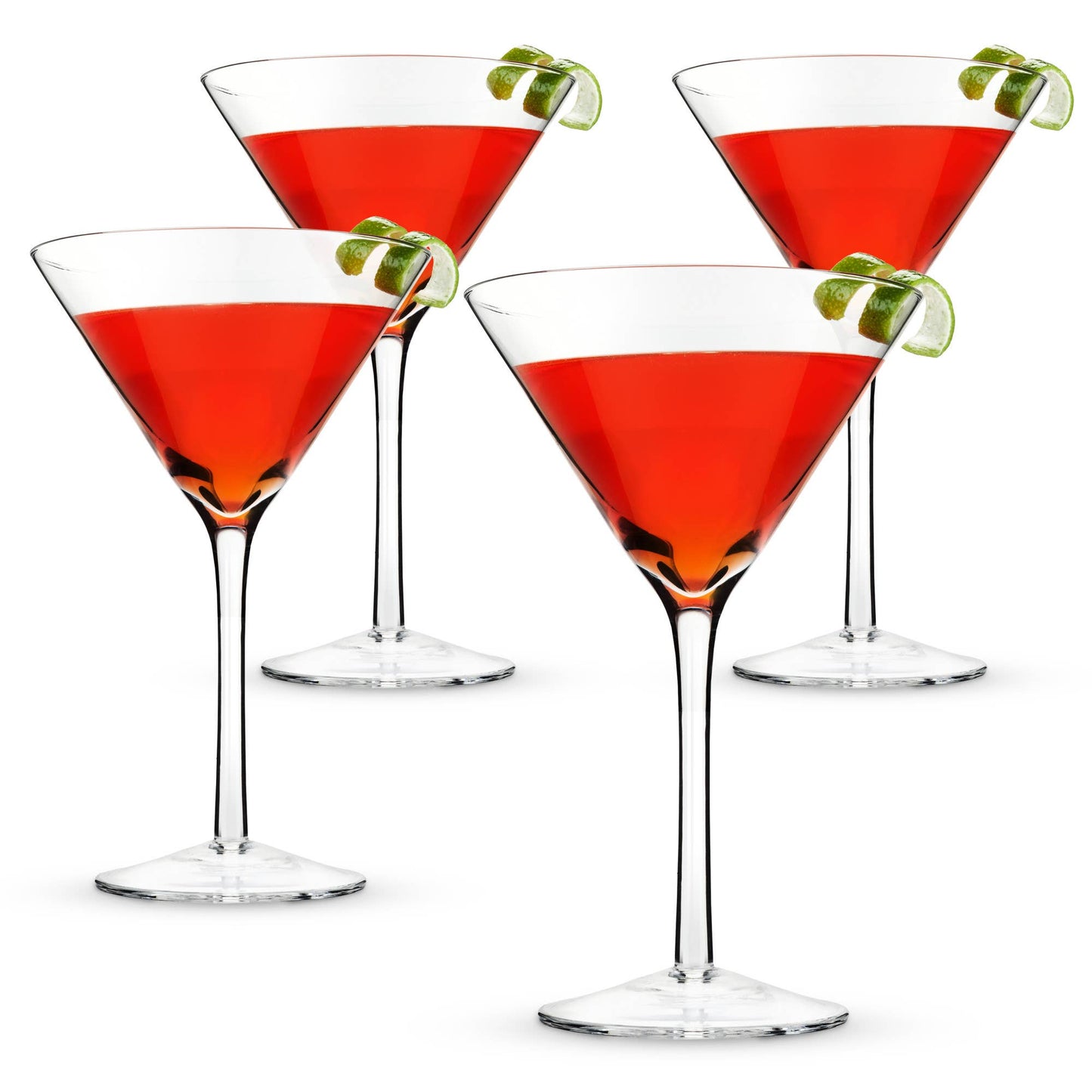 Manhattan Stemmed Glass Martini Cocktail Glasses Set of 4
