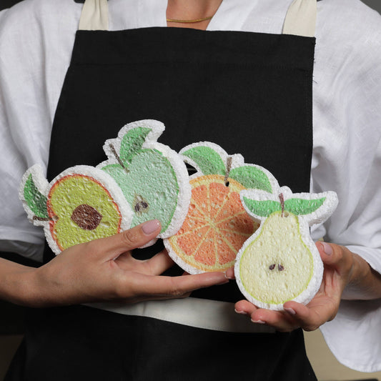 Biodegradable Sponge for Eco Cleaning - 4 Pack