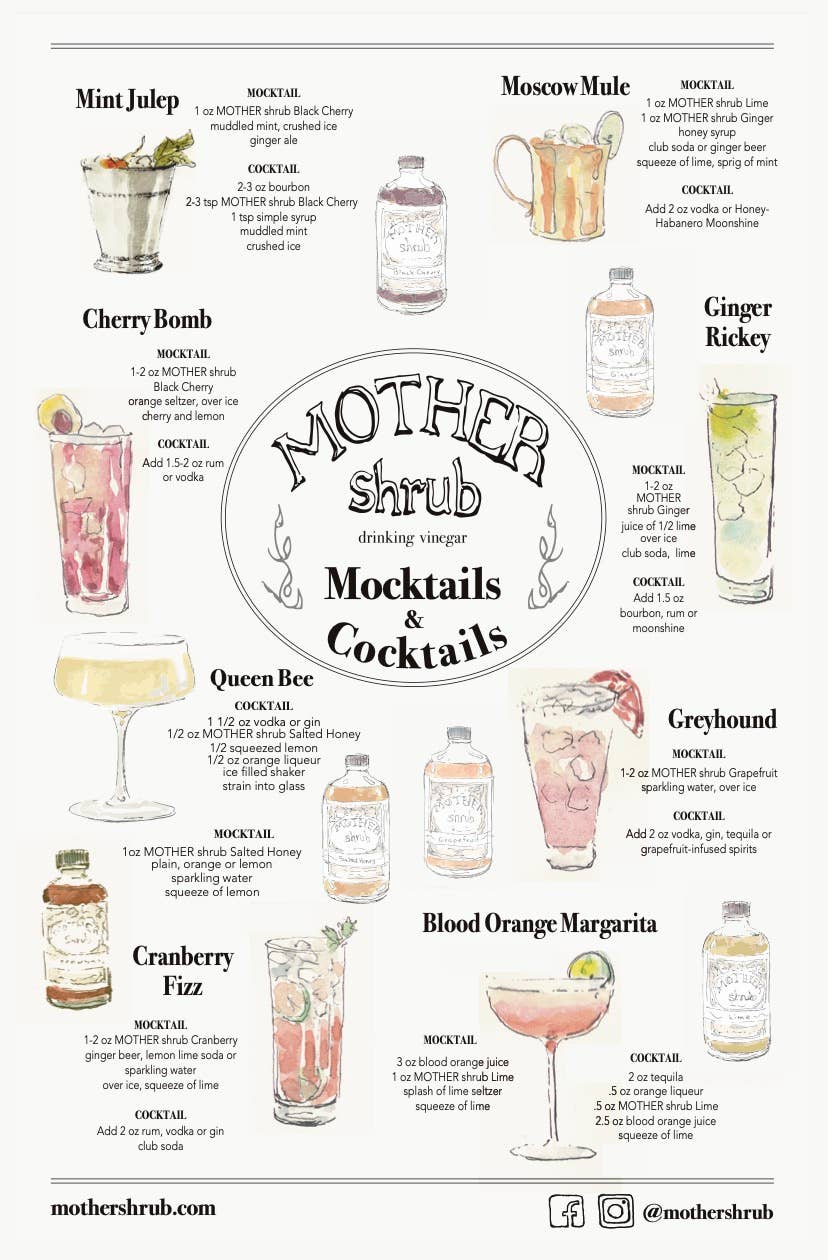 MOTHER shrub Grapefruit: 16 oz