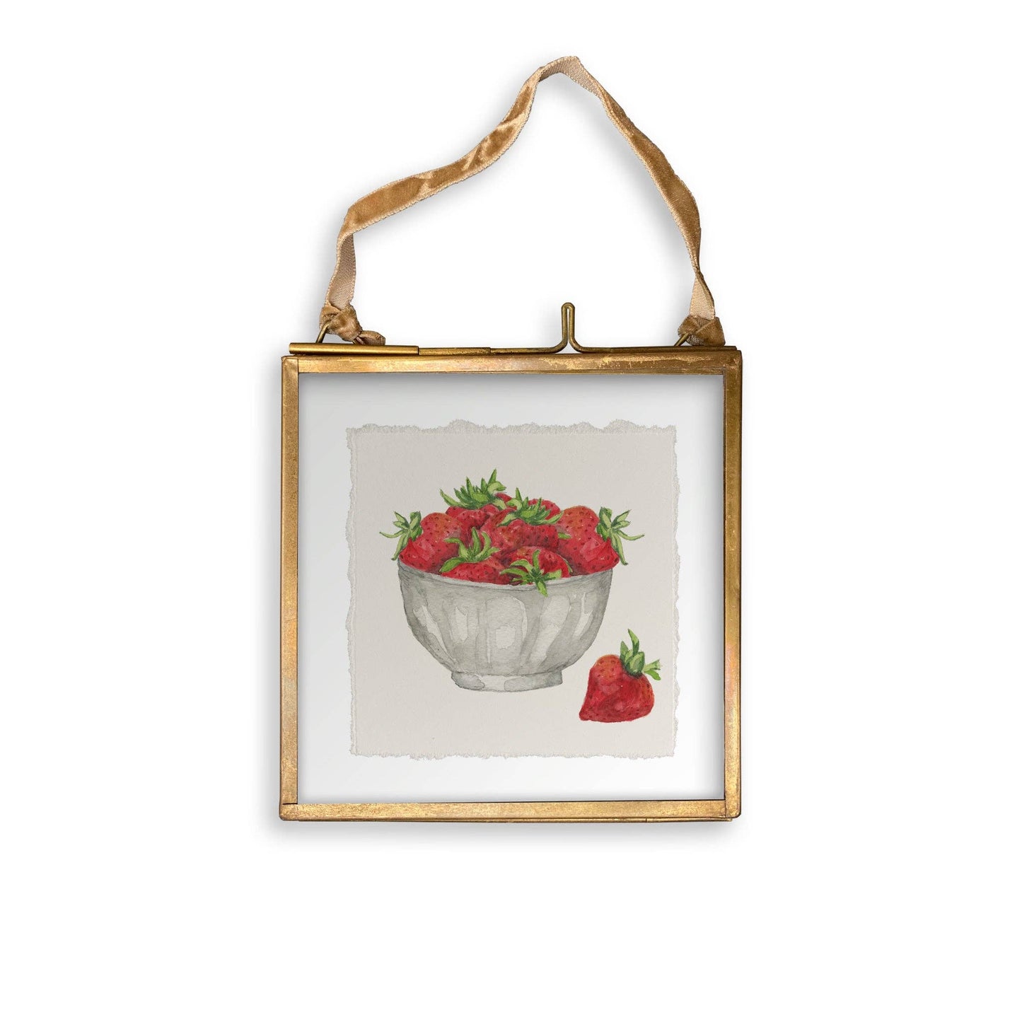 Strawberry Bowl: Dishtowel / -