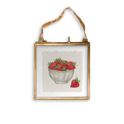 Strawberry Bowl: Dishtowel / -
