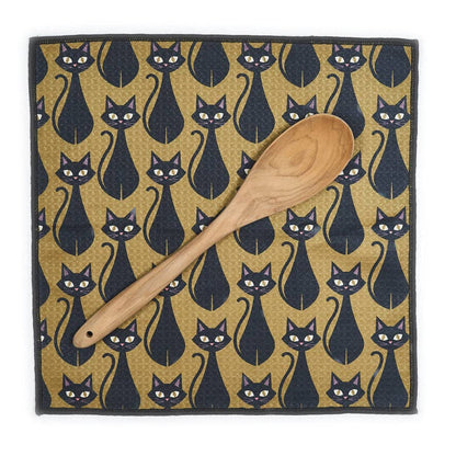 Mighty Mini Towel (Set of 3) Reversible - HJ Black Cat: Olive