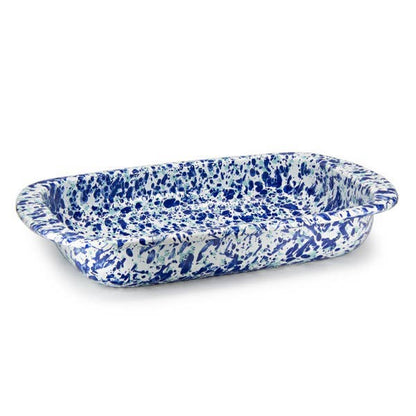 Golden Rabbit Enamelware Swirl Baking Pan: Ocean