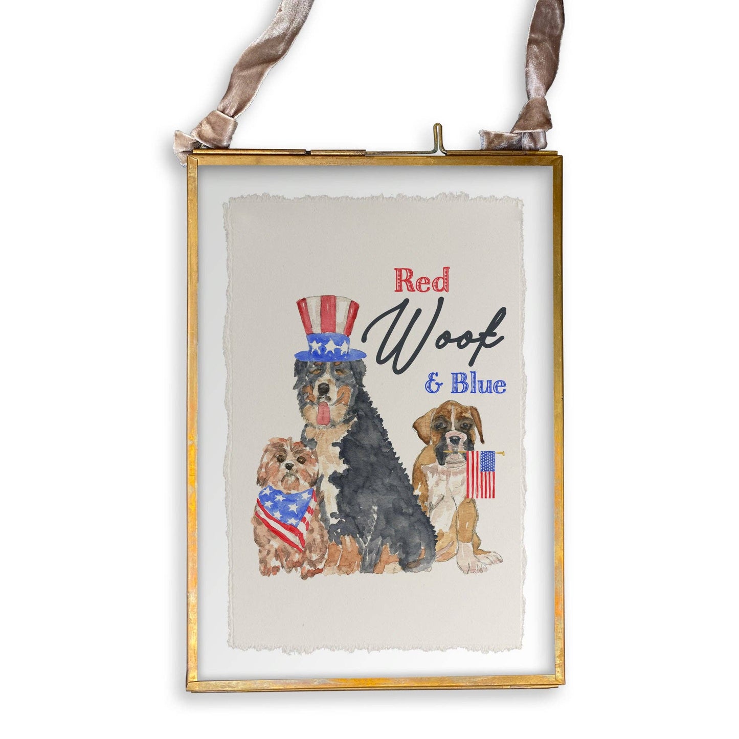 Red Woof and Blue: Dishtowel / Remove Words / -
