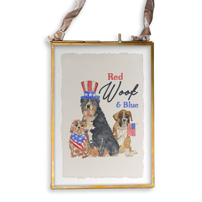 Red Woof and Blue: Dishtowel / Remove Words / -