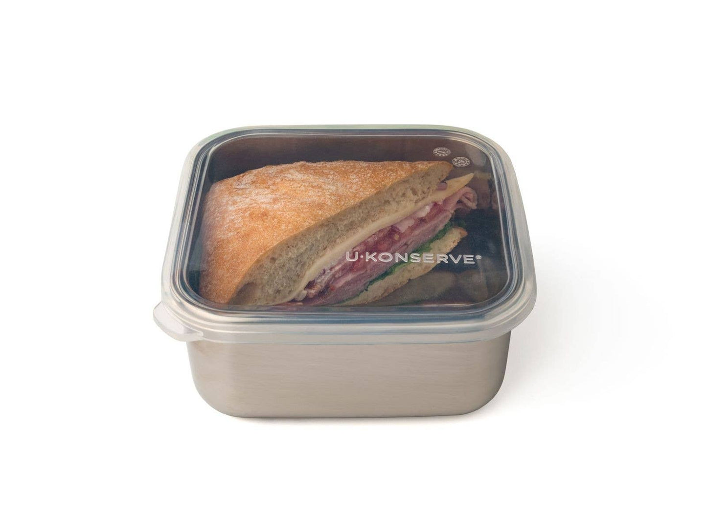 To-Go Square Container | 30oz | Clear Silicone Lid