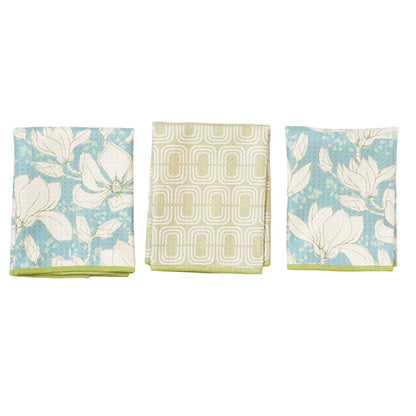 Mighty Mini Towel (Set of 3) Reversible - JD Dreamy Magnolia: Mist