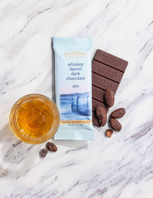 Whiskey Barrel with Smoked Salt Chocolate Bar 69% - 28g