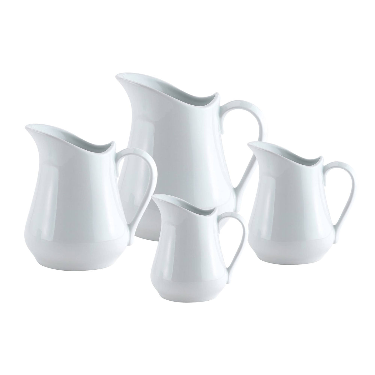 Porcelain Creamer Pitcher, 4, 8, 16 or 32 oz: 16 oz.