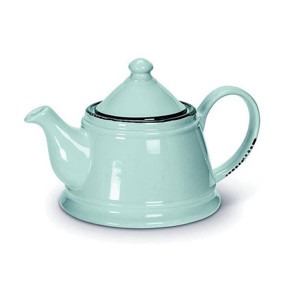 Enamel Look Teapot, 9"L (32oz) - 1045: Blue