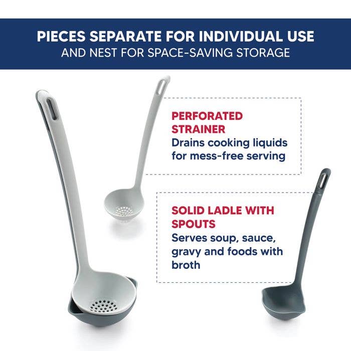 HIC Kitchen Straining Ladle