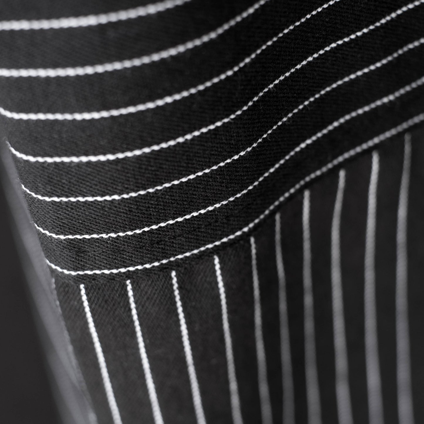Black Pinstripe Oversized Mighty Apron