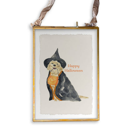 Halloween Dog: Dishtowel / Remove Words / -