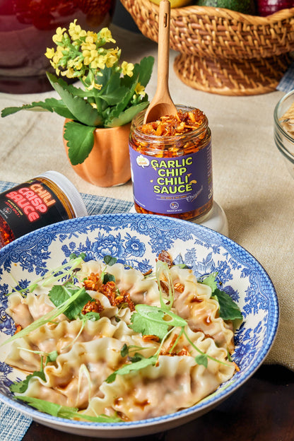 100% All-Natural Original Garlic Chip Chili Sauce -Topping !