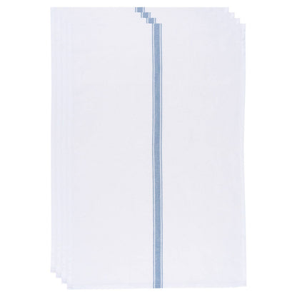 Brooklyn Stripe Delft Blue Dishtowels Set of 4