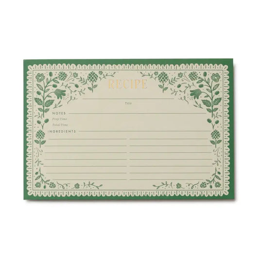 Pack of 12 Artichoke Recipe Cards
