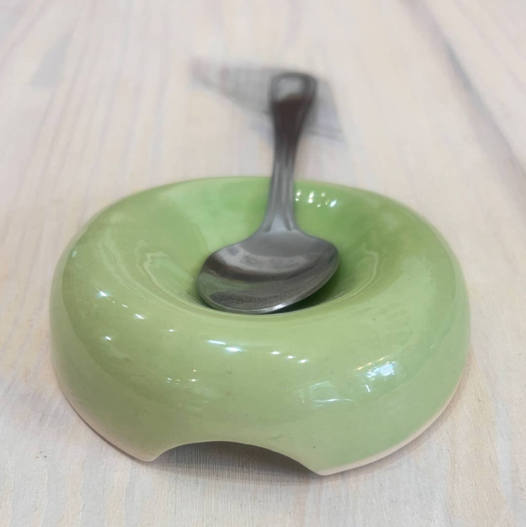 Coffee Spoon Rest Ceramic- Green