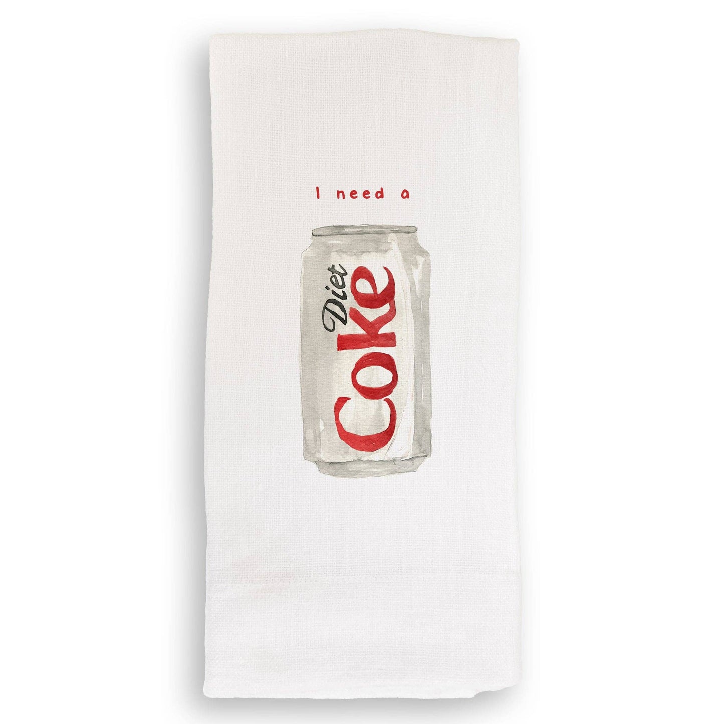 I Need a Diet Coke: Dishtowel / Keep Words / -