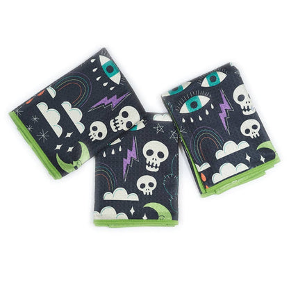 Mighty Mini Towel (Set of 3) Reversible - HJ Eye Spy: Black