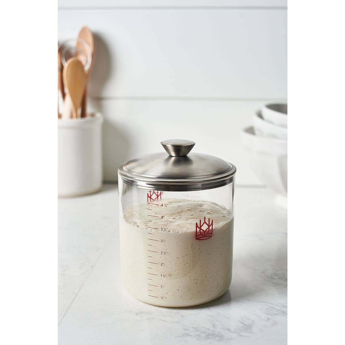 King Arthur Baking Glass Sourdough Crock
