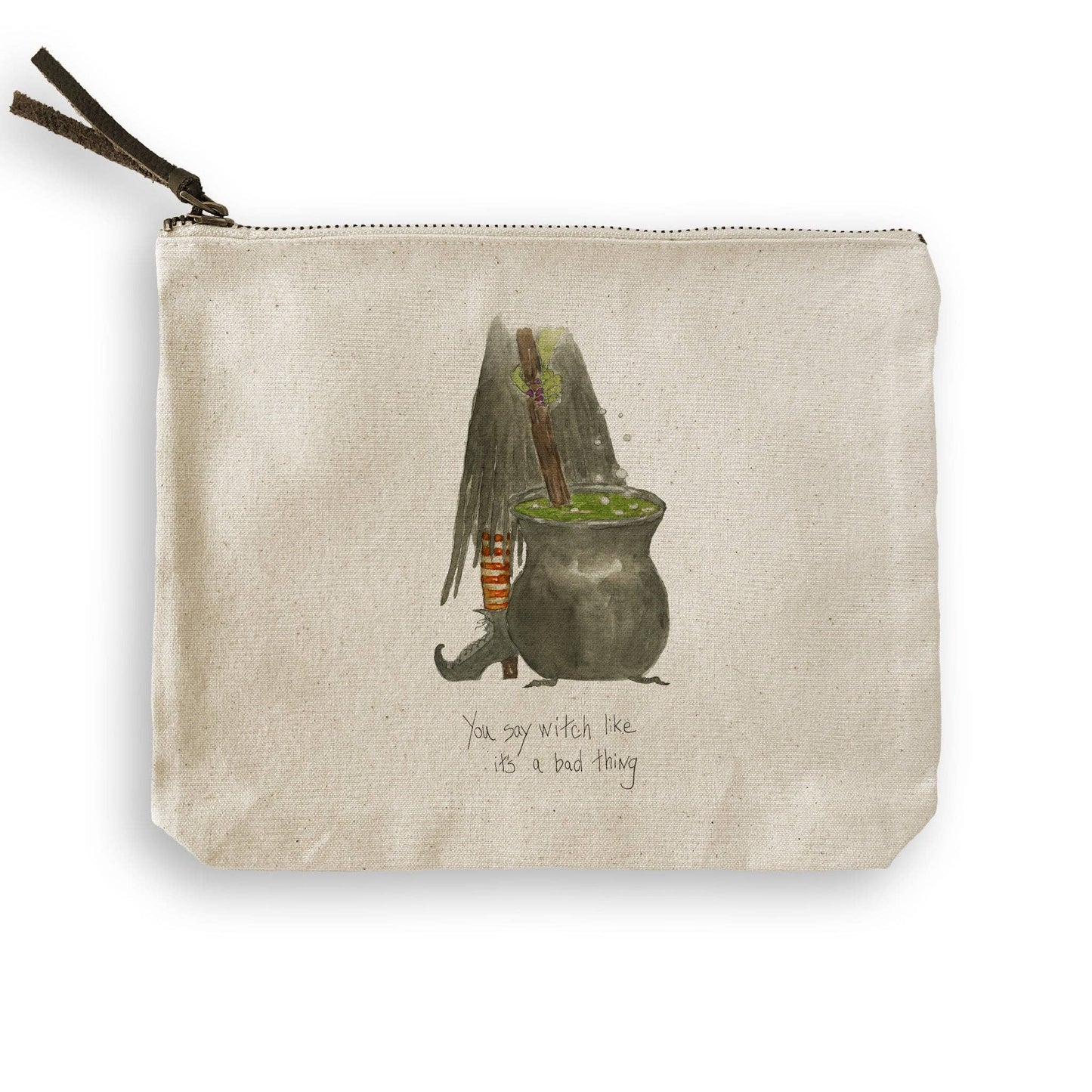 Witch Stirring Pot: Dishtowel / Remove Words / -