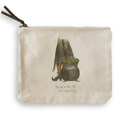 Witch Stirring Pot: Dishtowel / Remove Words / -