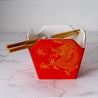 Takeout Box Serving Bowl with Chopsticks - Dragon