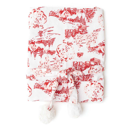 Santa Toile Children's Cotton Apron