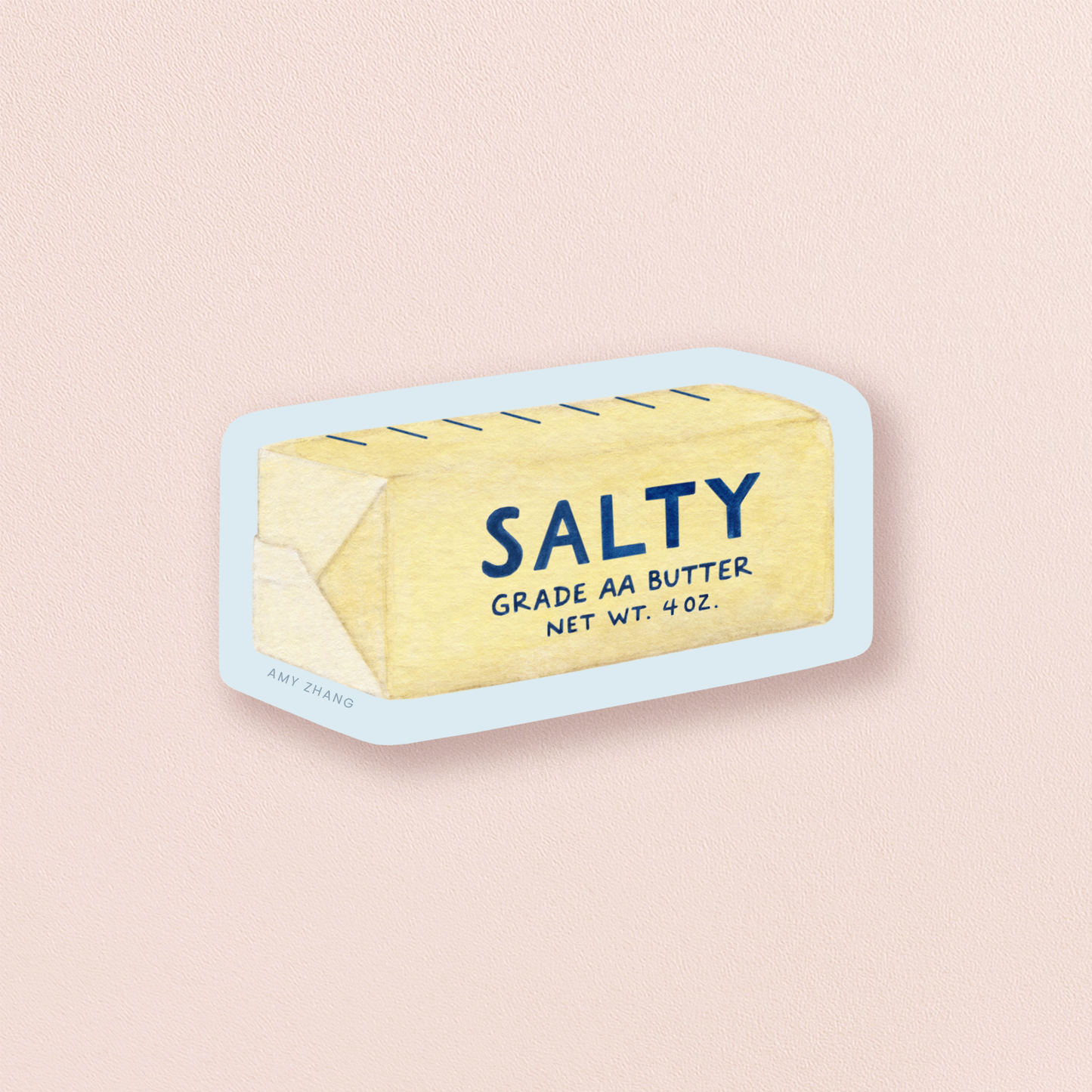 Salty Butter Stick — Sassy Food Pun Vinyl Sticker
