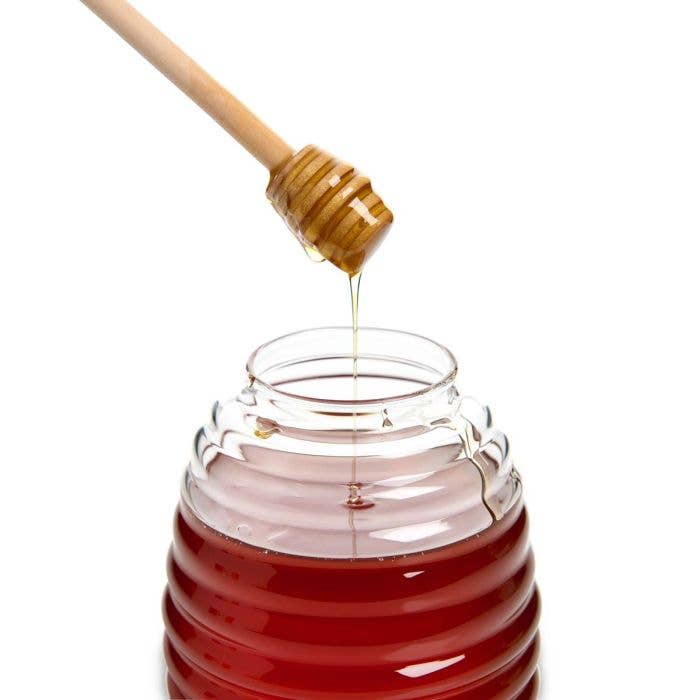 HIC Kitchen Glass Honey Jar With Lid And Honey Dipper