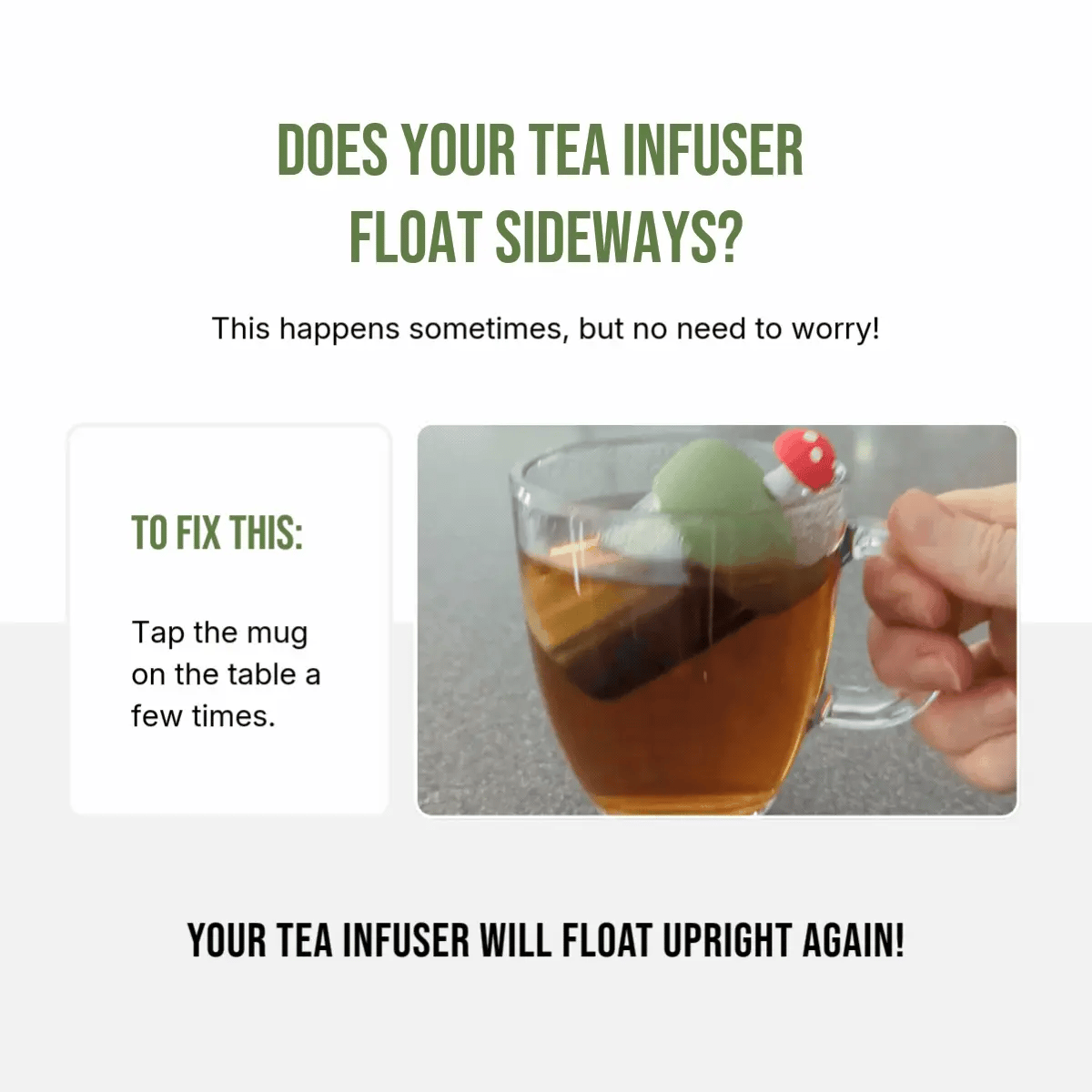 Yellow Submarine | Floating Tea Infuser | Blue Base | Yellow