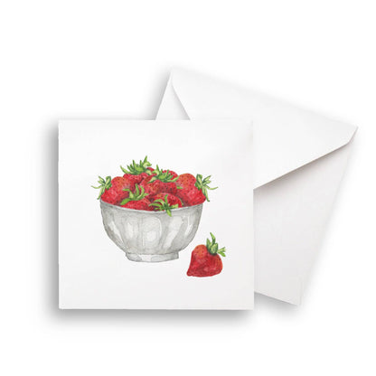 Strawberry Bowl: Dishtowel / -